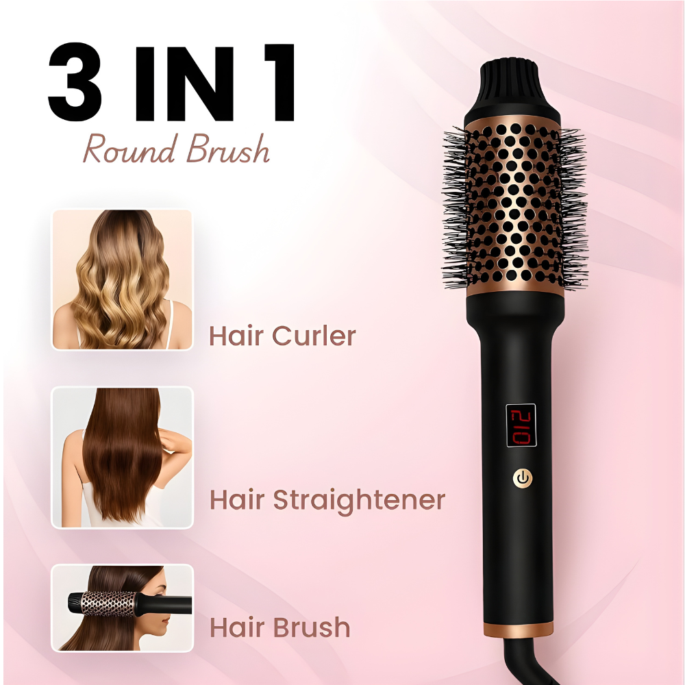 3-in-1 Heated Hair Styling Brush