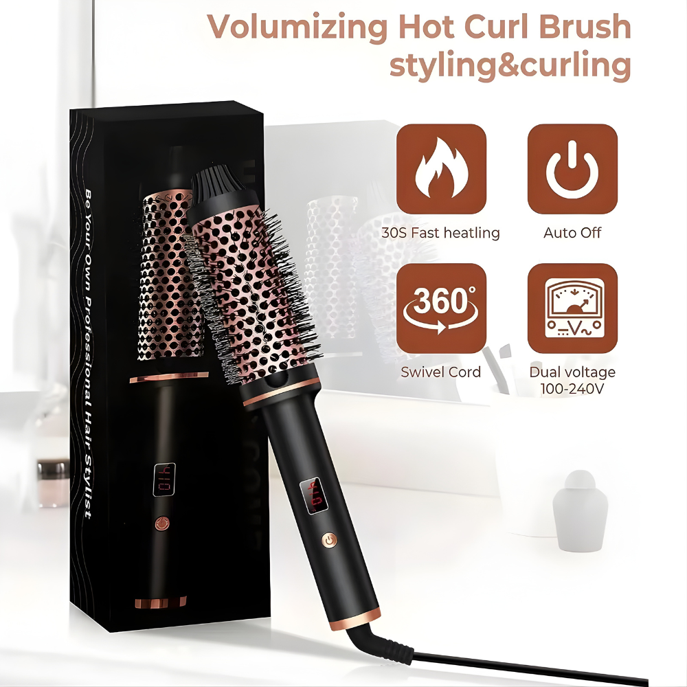 3-in-1 Heated Hair Styling Brush